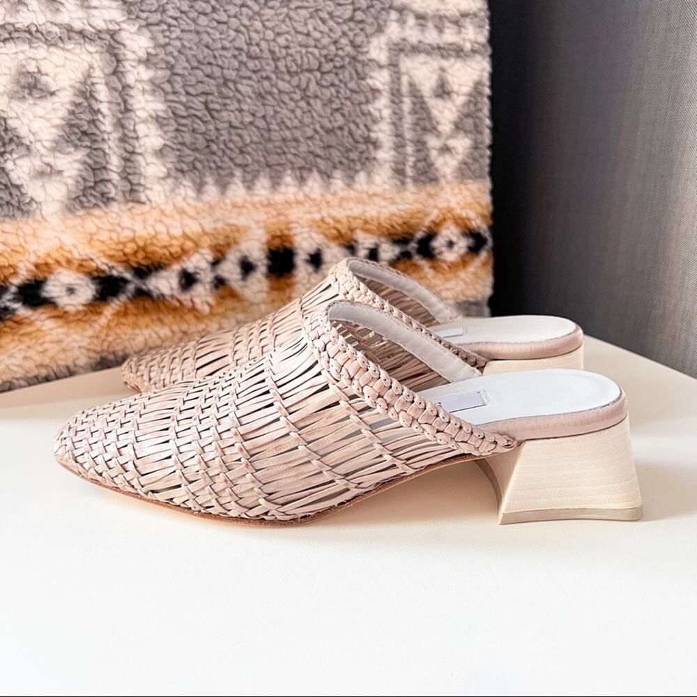 Miista Araxie Parchment Beige Slip-On Leather Mule Women’s Size 37 - Picture 4 of 8